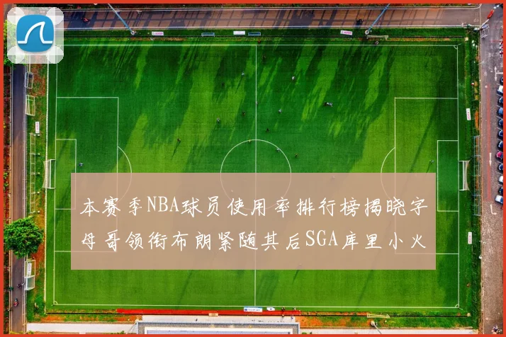 本赛季NBA球员使用率排行榜揭晓字母哥领衔布朗紧随其后SGA库里小火车紧追不舍